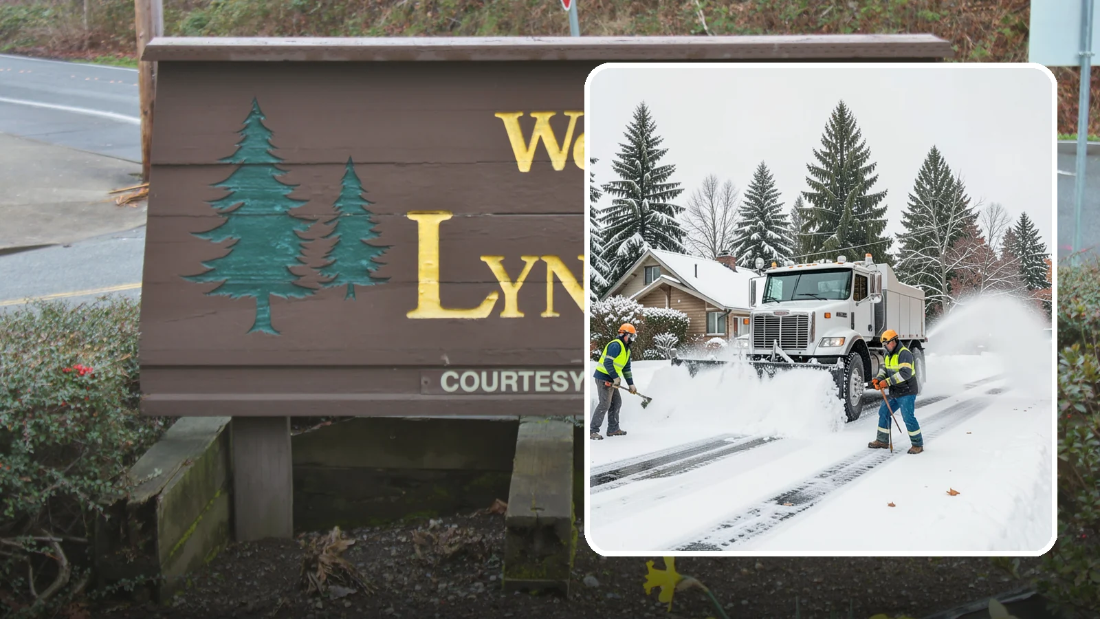 Plow Truck Service in Lynnwood, Snohomish County, WA - Our plow trucks clear driveways, lots, and access roads across Western Washington quickly and thoroughly.