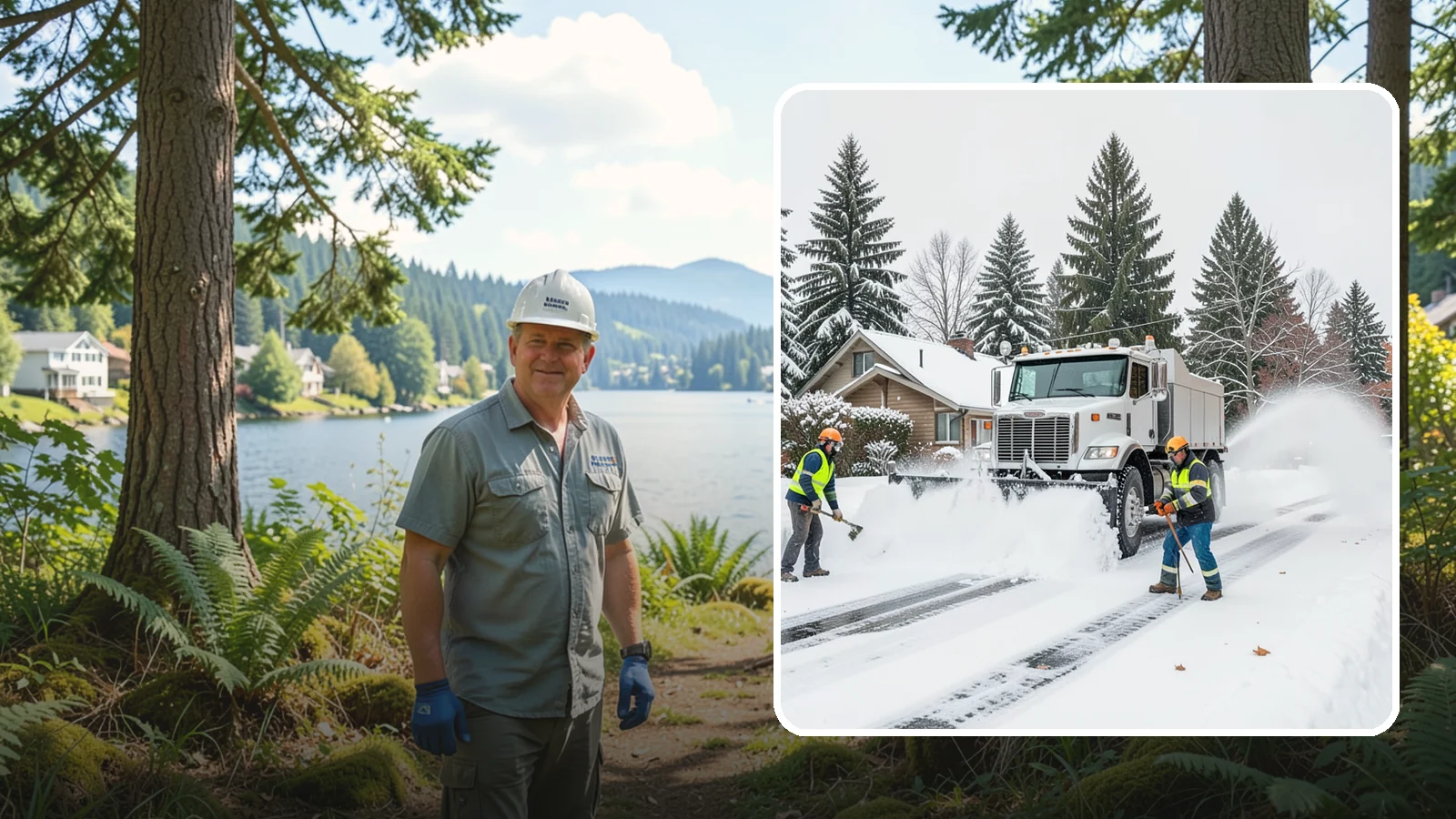 Plow Truck Service in Milton, King County, WA - Our plow trucks clear driveways, lots, and access roads across Western Washington quickly and thoroughly.