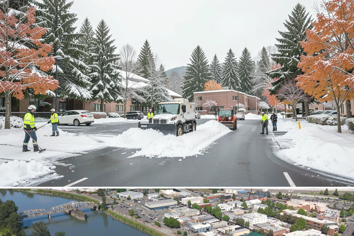 Plow Truck Service in Mount Vernon, Skagit County, WA - Plow truck service runs from the first lowland snowfall in late November through the last events of February and early March.