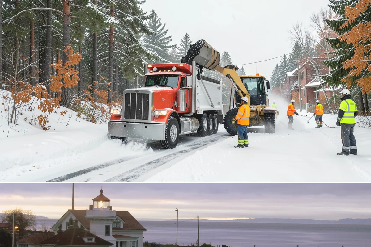 Plow Truck Service in Mukilteo, Snohomish County, WA - Plow truck service runs from the first lowland snowfall in late November through the last events of February and early March.