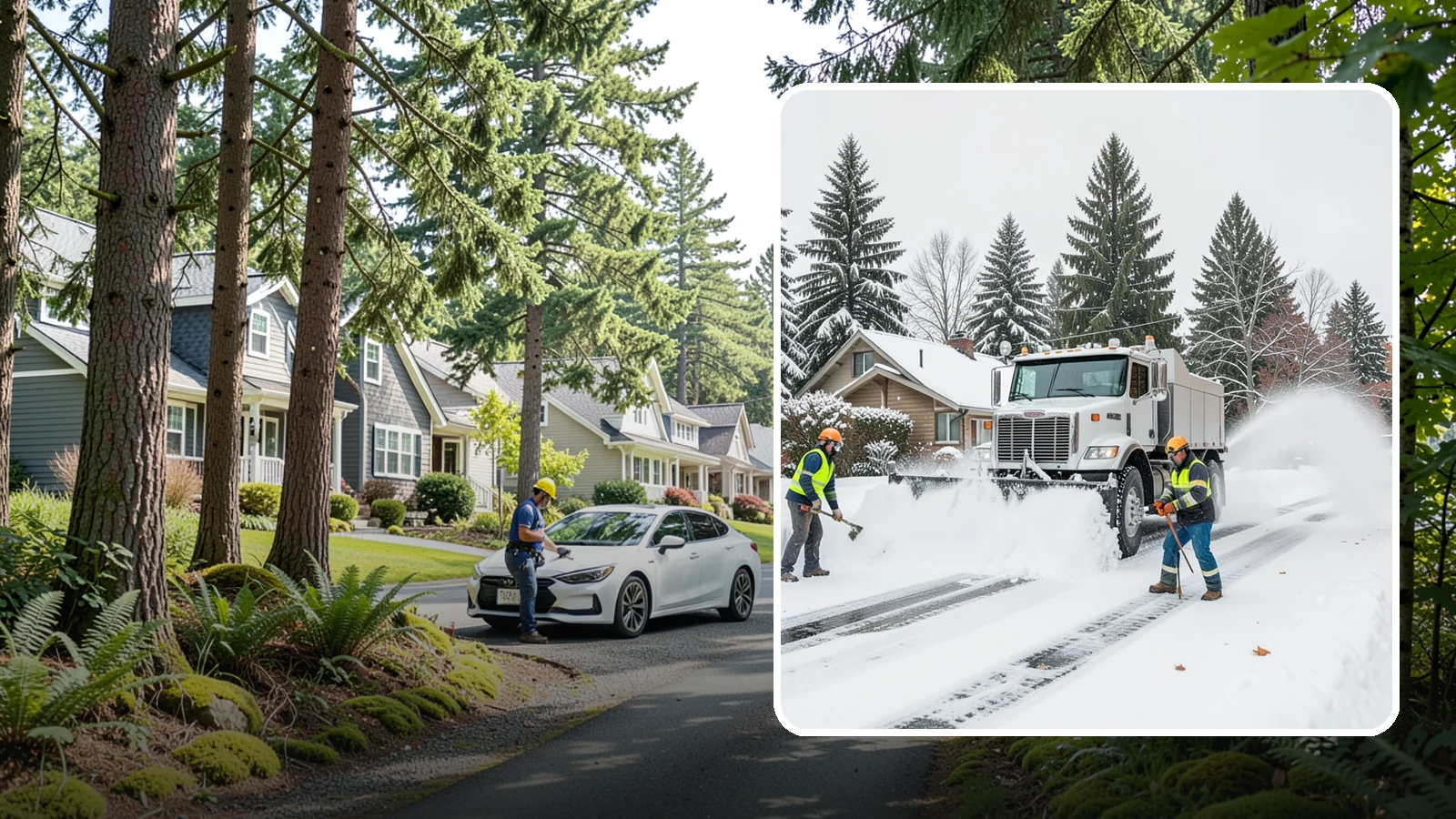 Plow Truck Service in Normandy Park, King County, WA - Our plow trucks clear driveways, lots, and access roads across Western Washington quickly and thoroughly.