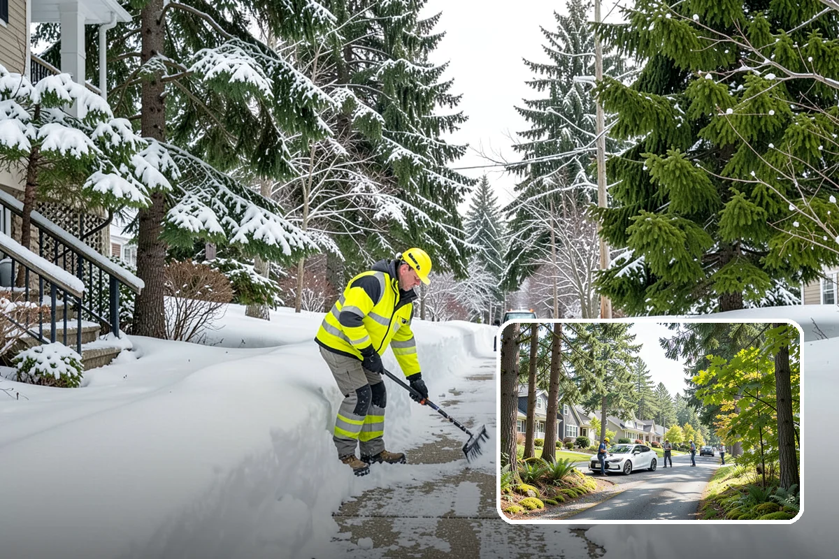 Plow Truck Service in Normandy Park, King County, WA - Fast clearing of heavy maritime snow across large surfaces