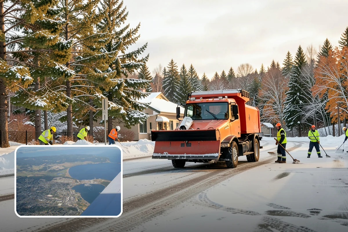 Plow Truck Service in Oak Harbor, Island County, WA - Fast clearing of heavy maritime snow across large surfaces