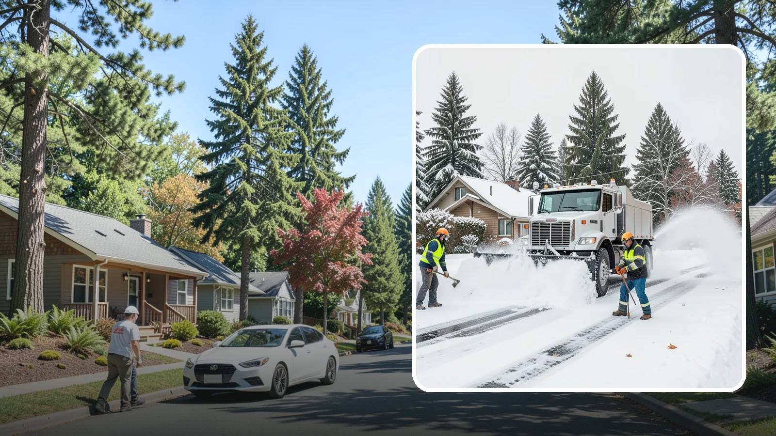 Plow Truck Service in Orting, Pierce County, WA - Our plow trucks clear driveways, lots, and access roads across Western Washington quickly and thoroughly.