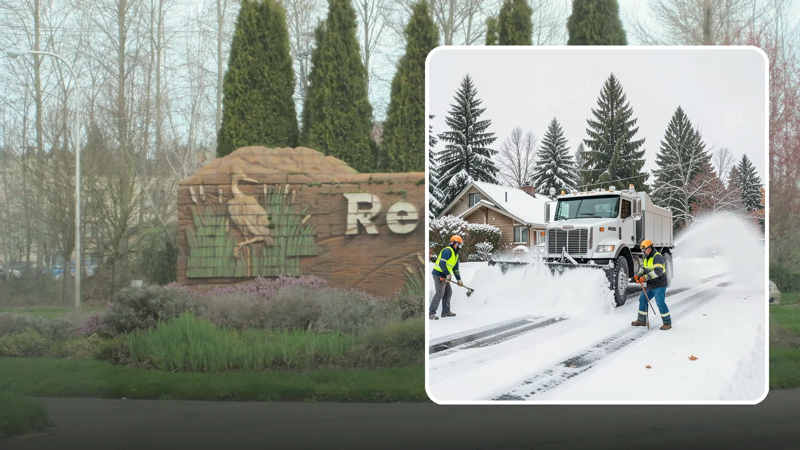 Plow Truck Service in Renton, King County, WA - Our plow trucks clear driveways, lots, and access roads across Western Washington quickly and thoroughly.