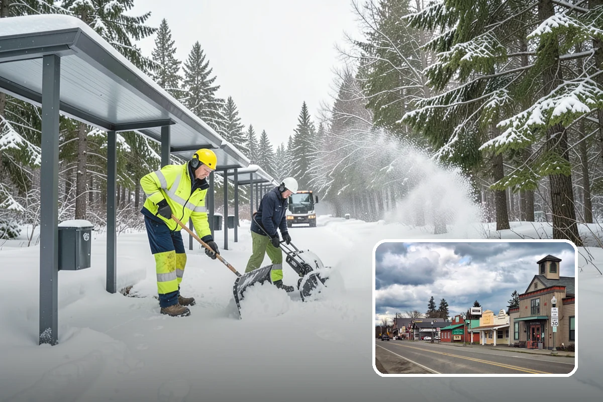 Plow Truck Service in Roy, Pierce County, WA - Fast clearing of heavy maritime snow across large surfaces
