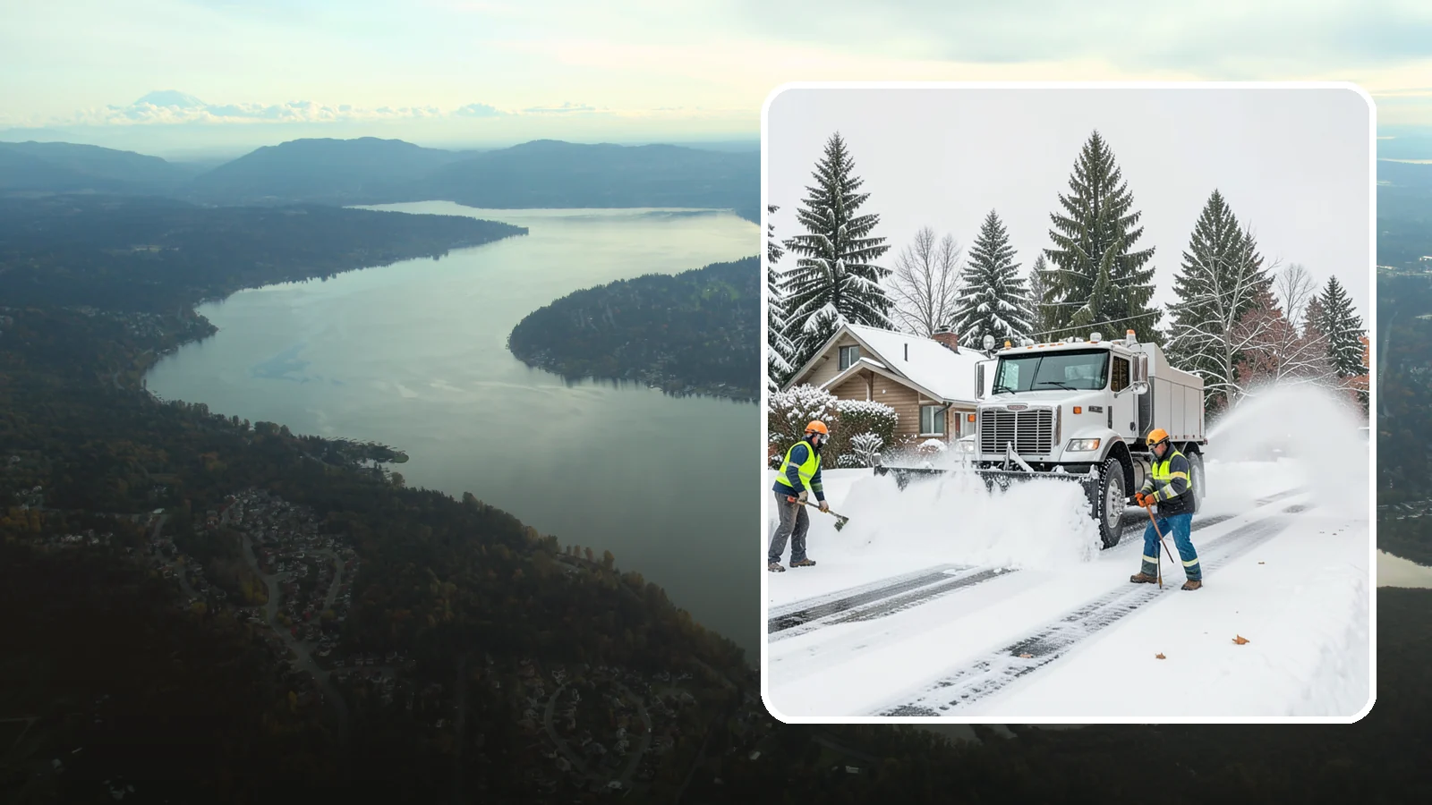 Plow Truck Service in Sammamish, King County, WA - Our plow trucks clear driveways, lots, and access roads across Western Washington quickly and thoroughly.