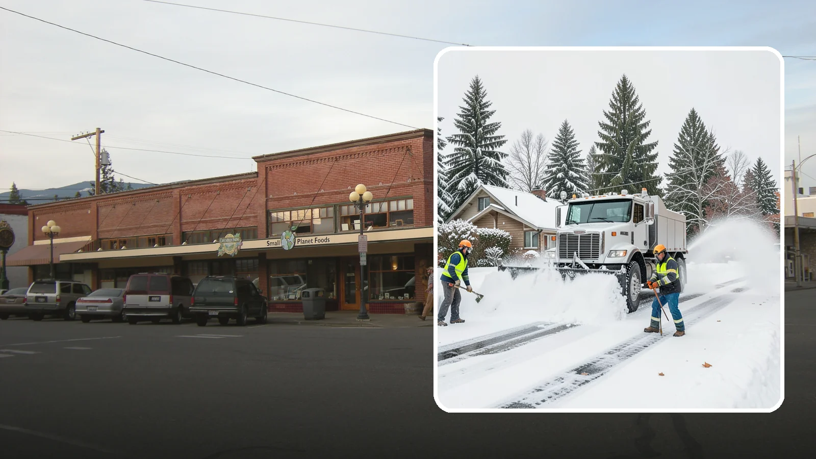 Plow Truck Service in Sedro-Woolley, Skagit County, WA - Our plow trucks clear driveways, lots, and access roads across Western Washington quickly and thoroughly.