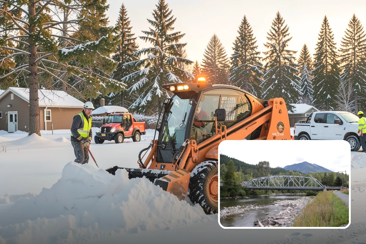 Plow Truck Service in Skykomish, King County, WA - Fast clearing of heavy maritime snow across large surfaces