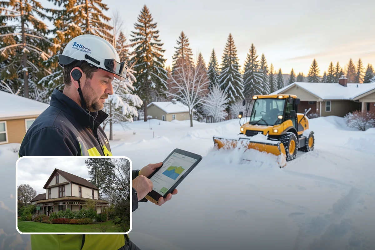 Plow Truck Service in Sumner, Pierce County, WA - Fast clearing of heavy maritime snow across large surfaces