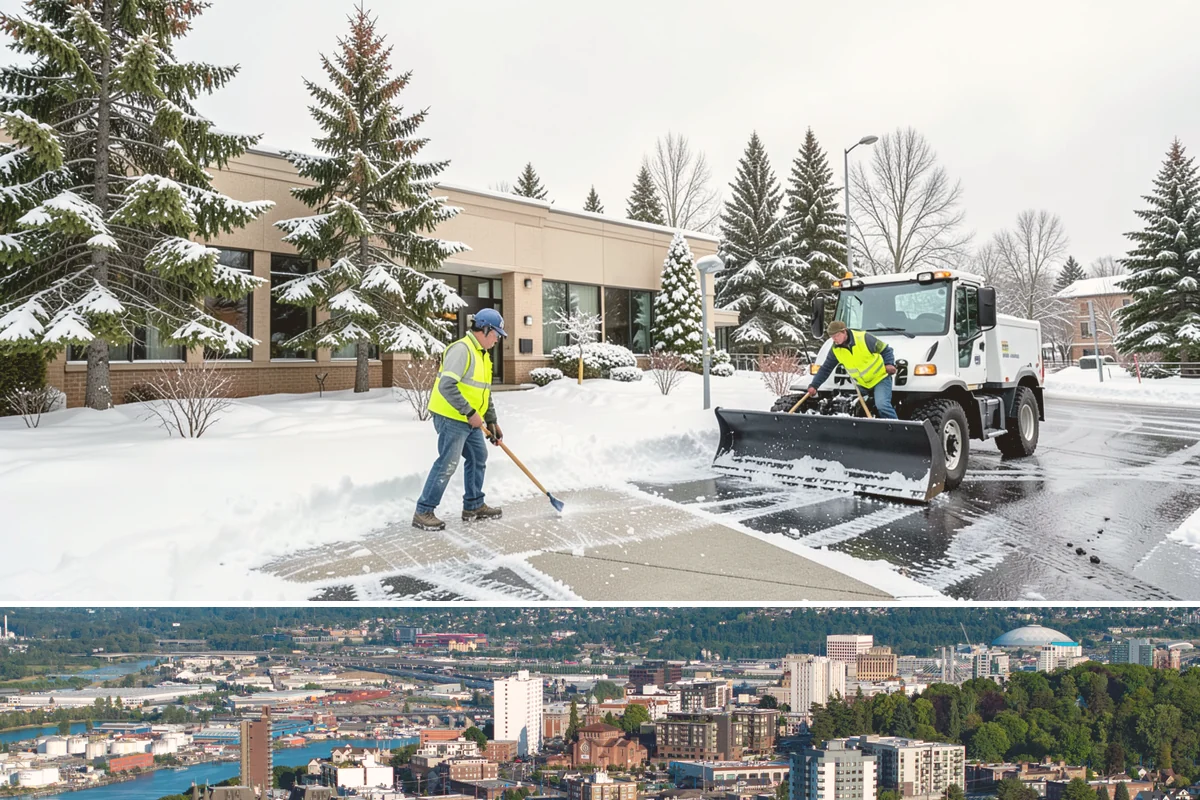 Plow Truck Service in Tacoma, Pierce County, WA - Plow truck service runs from the first lowland snowfall in late November through the last events of February and early March.