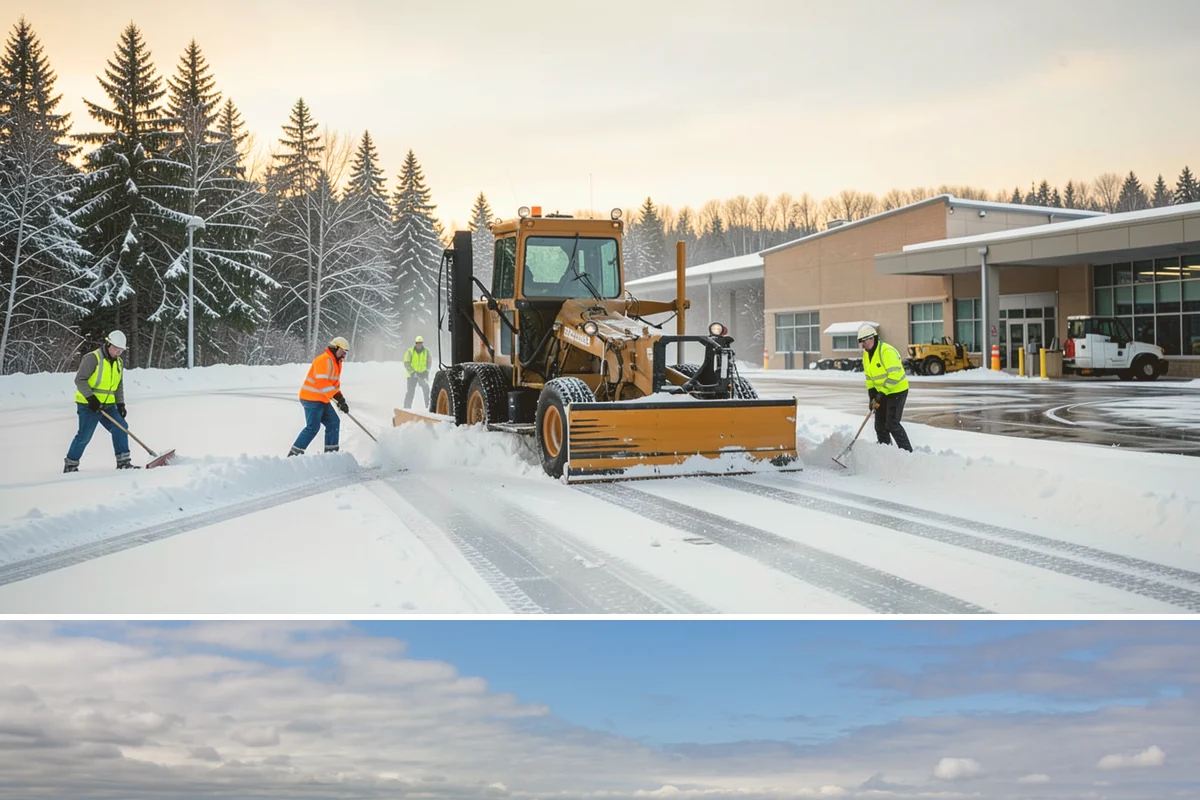 Plow Truck Service in University Place, Pierce County, WA - Plow truck service runs from the first lowland snowfall in late November through the last events of February and early March.
