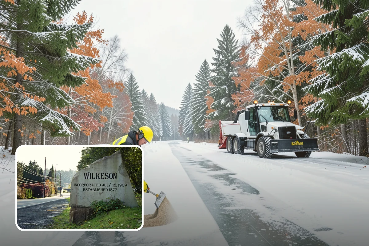 Plow Truck Service in Wilkeson, Pierce County, WA - Fast clearing of heavy maritime snow across large surfaces