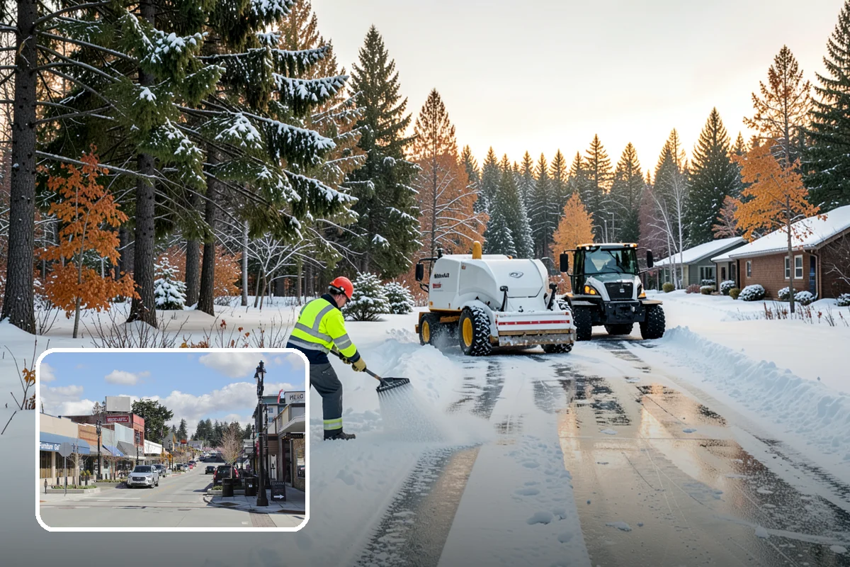 Polar Vortex Response in Bothell, King County, WA - Cold-rated deicer chemistry that keeps working when rock salt quits