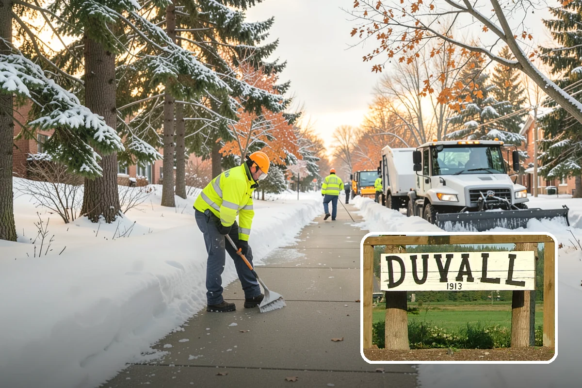 Polar Vortex Response in Duvall, King County, WA - Cold-rated deicer chemistry that keeps working when rock salt quits