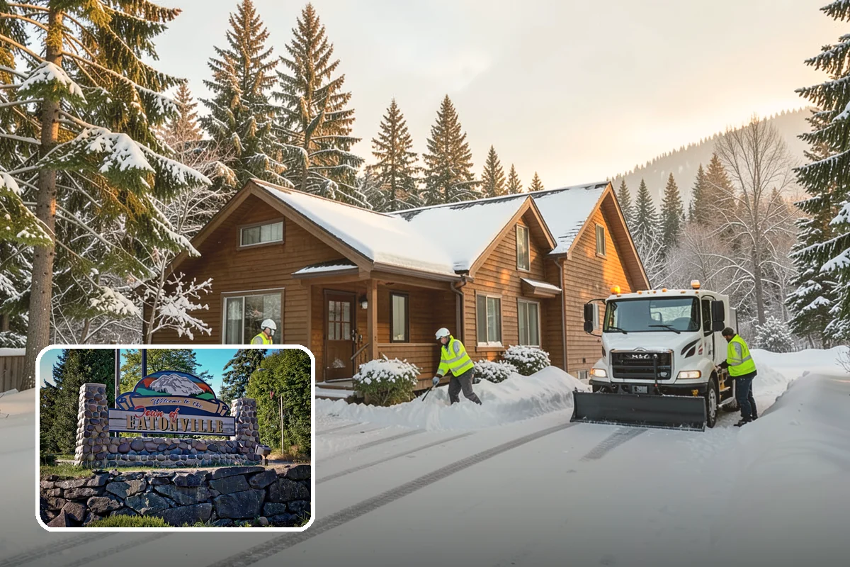 Polar Vortex Response in Eatonville, Pierce County, WA - Cold-rated deicer chemistry that keeps working when rock salt quits
