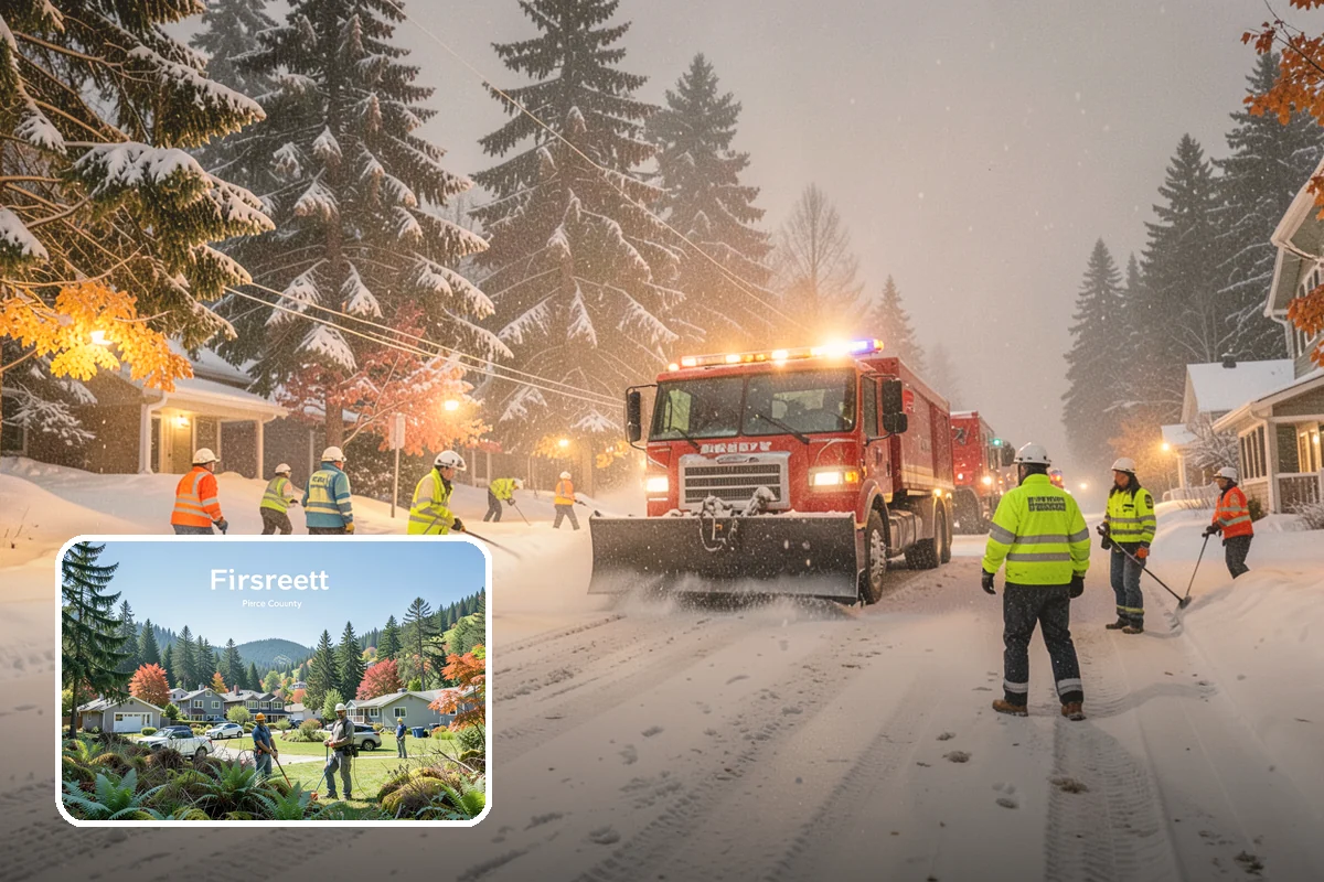 Polar Vortex Response in Fircrest, Pierce County, WA - Cold-rated deicer chemistry that keeps working when rock salt quits