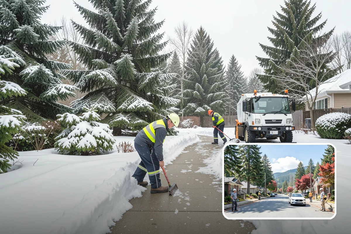 Polar Vortex Response in Hunts Point, King County, WA - Cold-rated deicer chemistry that keeps working when rock salt quits