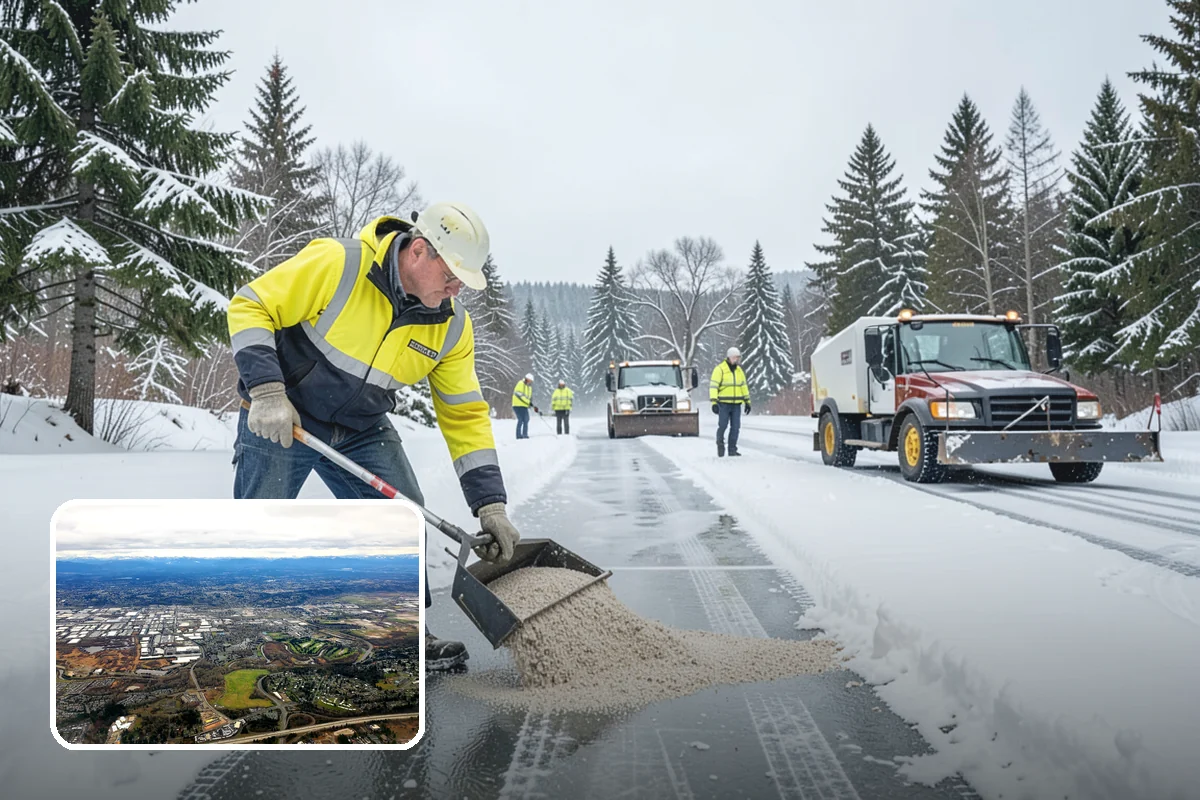 Polar Vortex Response in Kent, King County, WA - Cold-rated deicer chemistry that keeps working when rock salt quits