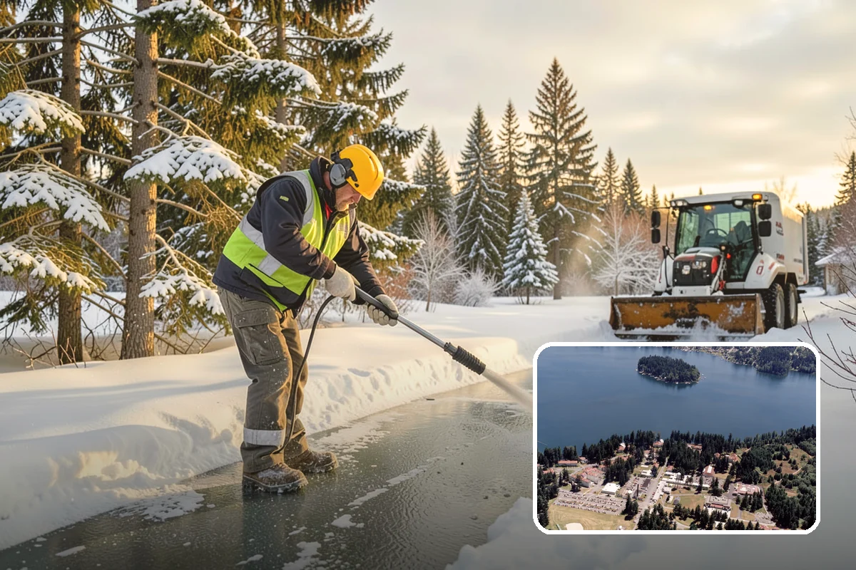 Polar Vortex Response in Lakewood, Pierce County, WA - Cold-rated deicer chemistry that keeps working when rock salt quits