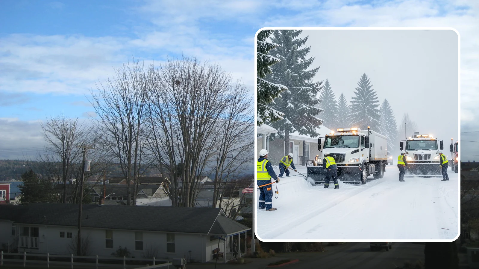 Polar Vortex Response in Langley, Island County, WA - When a polar vortex sends Arctic air over Western Washington, we keep your property functional through the deep freeze.