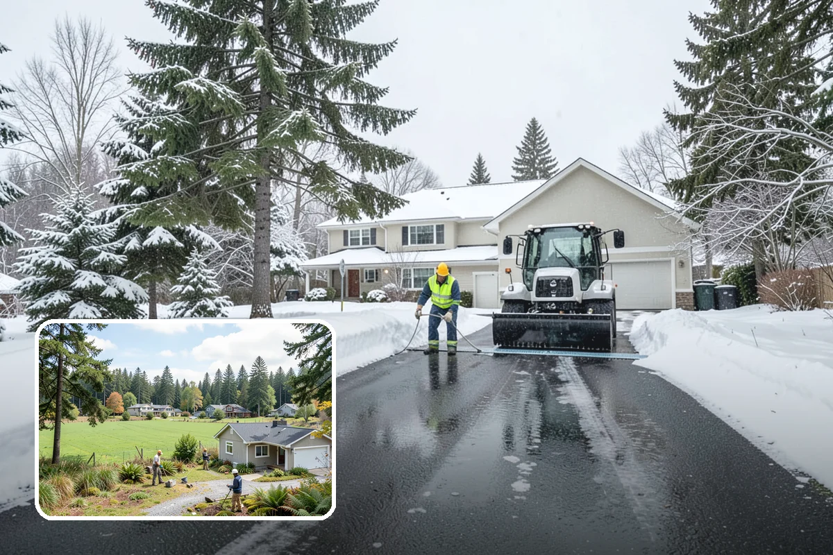 Polar Vortex Response in Lyman, Skagit County, WA - Cold-rated deicer chemistry that keeps working when rock salt quits