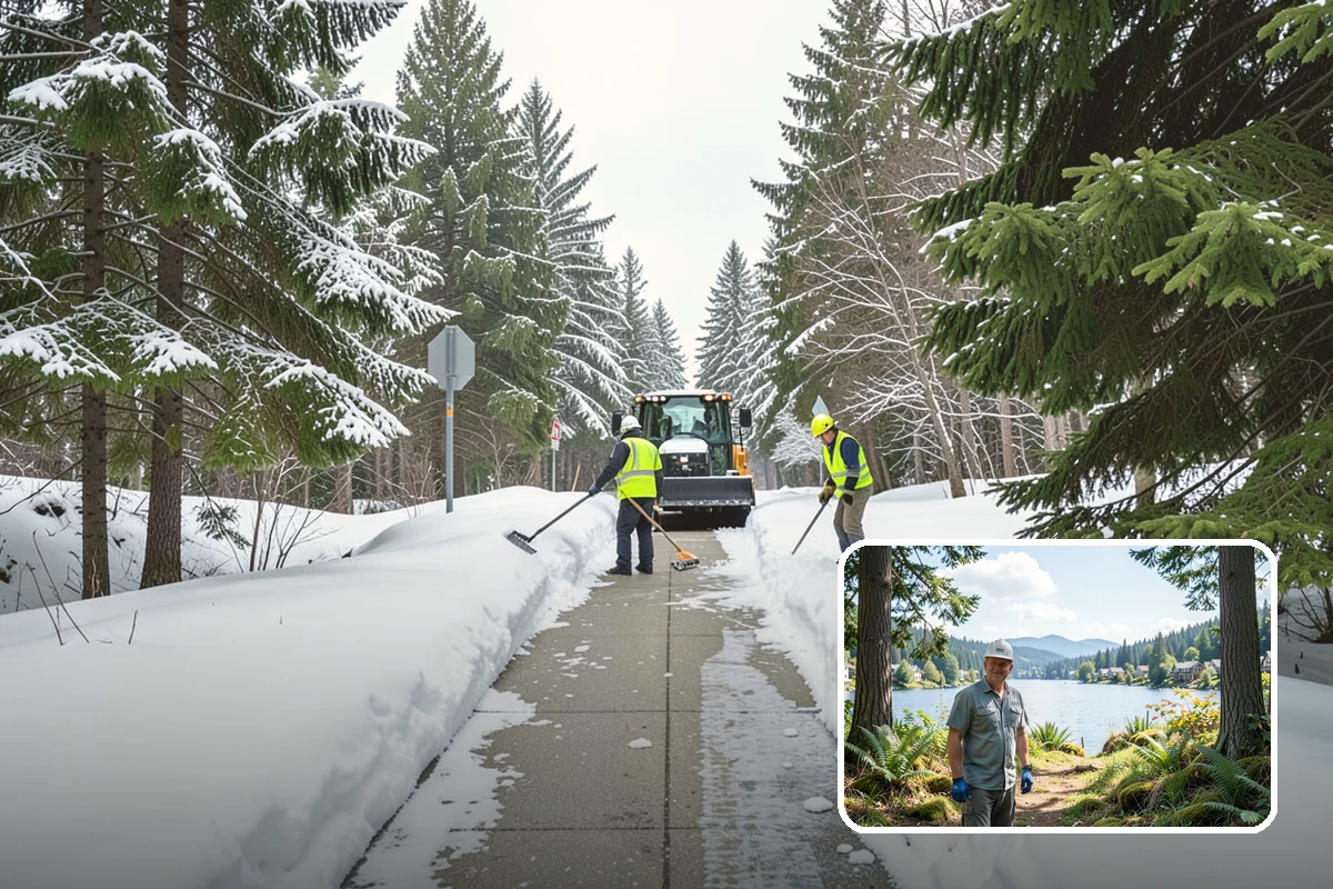 Polar Vortex Response in Milton, King County, WA - Cold-rated deicer chemistry that keeps working when rock salt quits