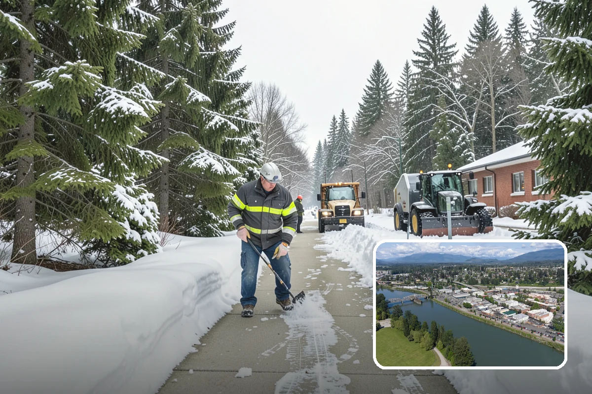 Polar Vortex Response in Mount Vernon, Skagit County, WA - Cold-rated deicer chemistry that keeps working when rock salt quits