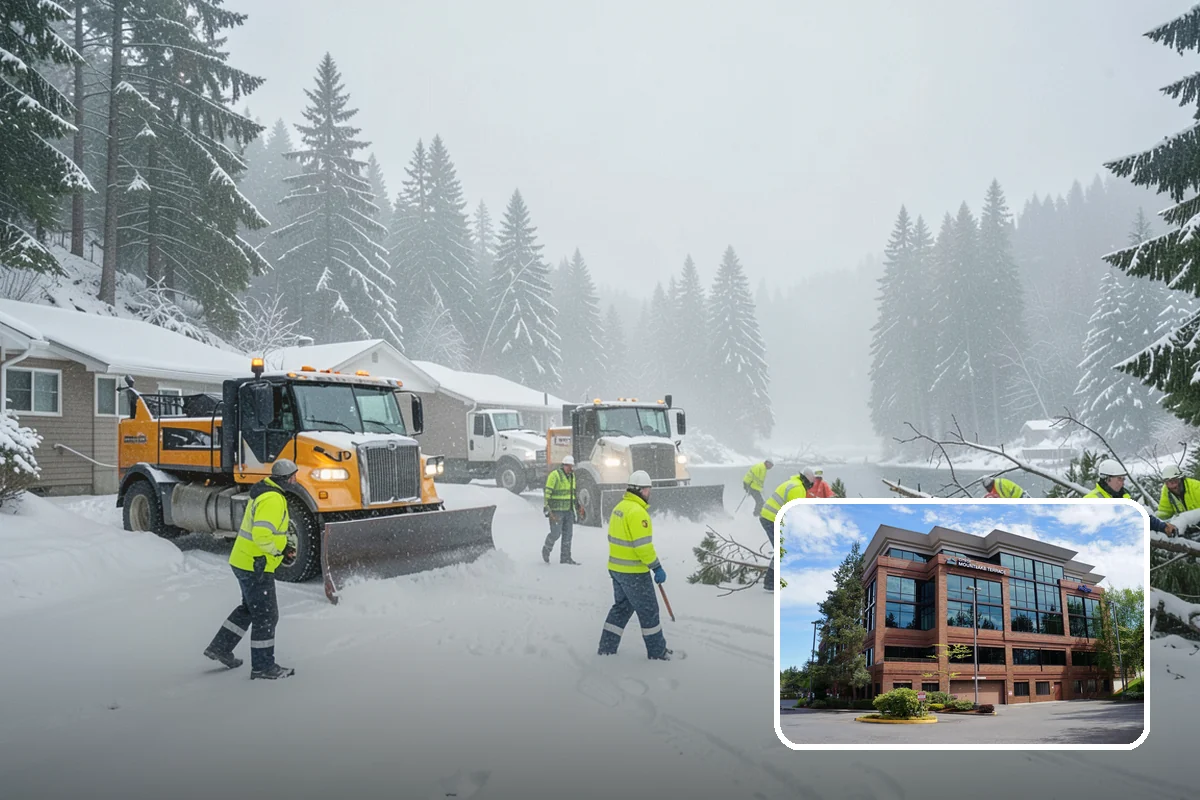 Polar Vortex Response in Mountlake Terrace, Snohomish County, WA - Cold-rated deicer chemistry that keeps working when rock salt quits