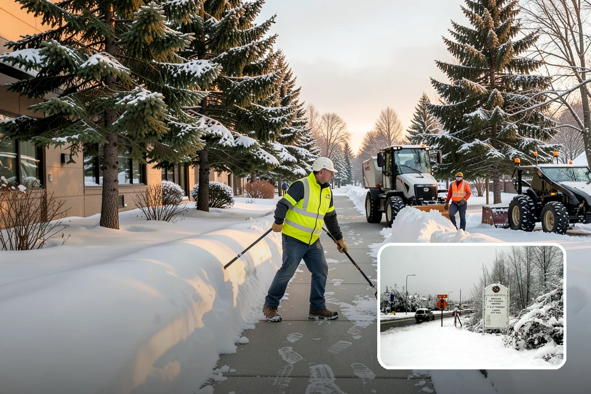 Polar Vortex Response in Newcastle, King County, WA - Cold-rated deicer chemistry that keeps working when rock salt quits