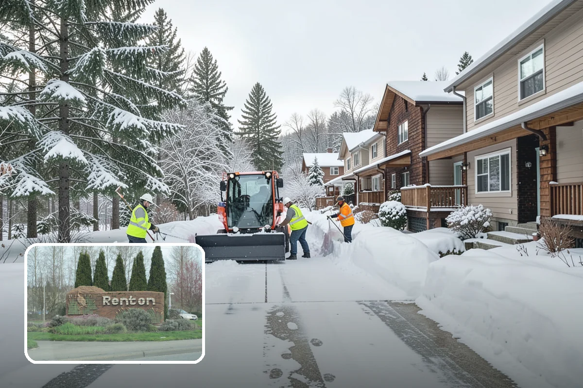 Polar Vortex Response in Renton, King County, WA - Cold-rated deicer chemistry that keeps working when rock salt quits