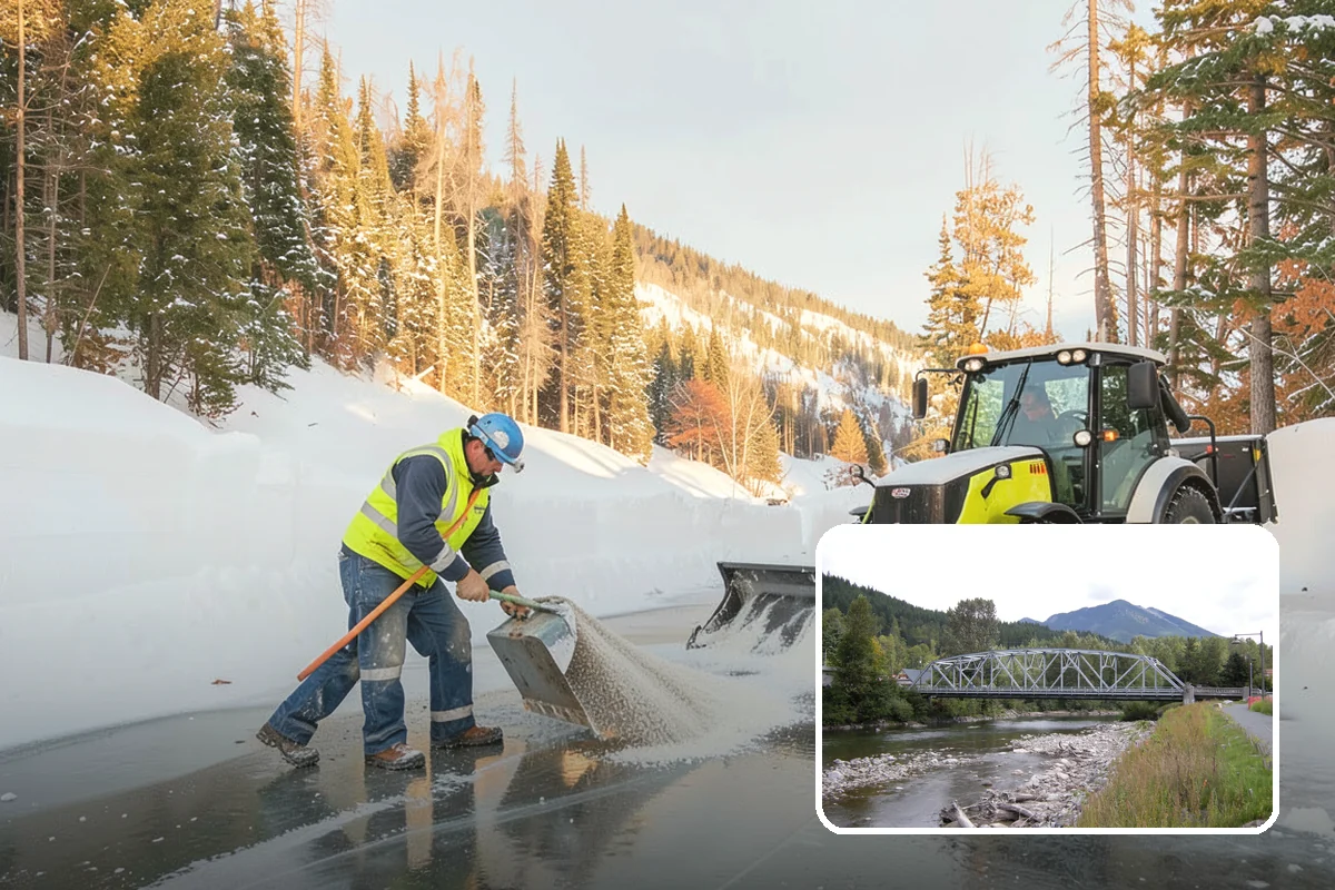Polar Vortex Response in Skykomish, King County, WA - Cold-rated deicer chemistry that keeps working when rock salt quits