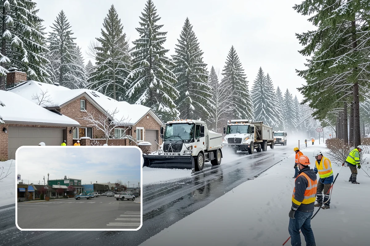 Polar Vortex Response in Stanwood, Snohomish County, WA - Cold-rated deicer chemistry that keeps working when rock salt quits