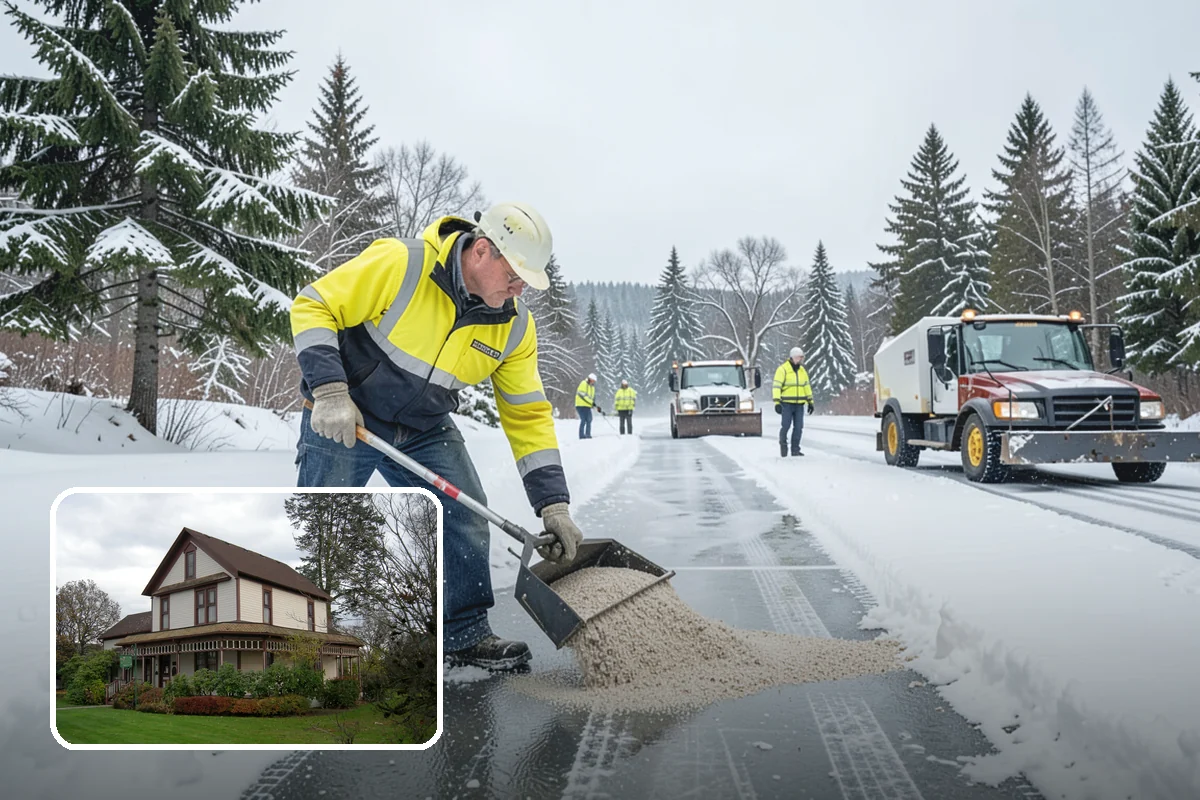 Polar Vortex Response in Sumner, Pierce County, WA - Cold-rated deicer chemistry that keeps working when rock salt quits