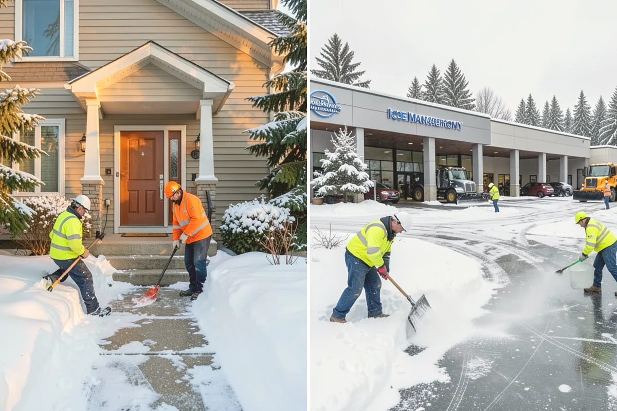 Police Station Snow Removal in Algona, King County, WA - Identify patrol lots, sally ports, and public entrances