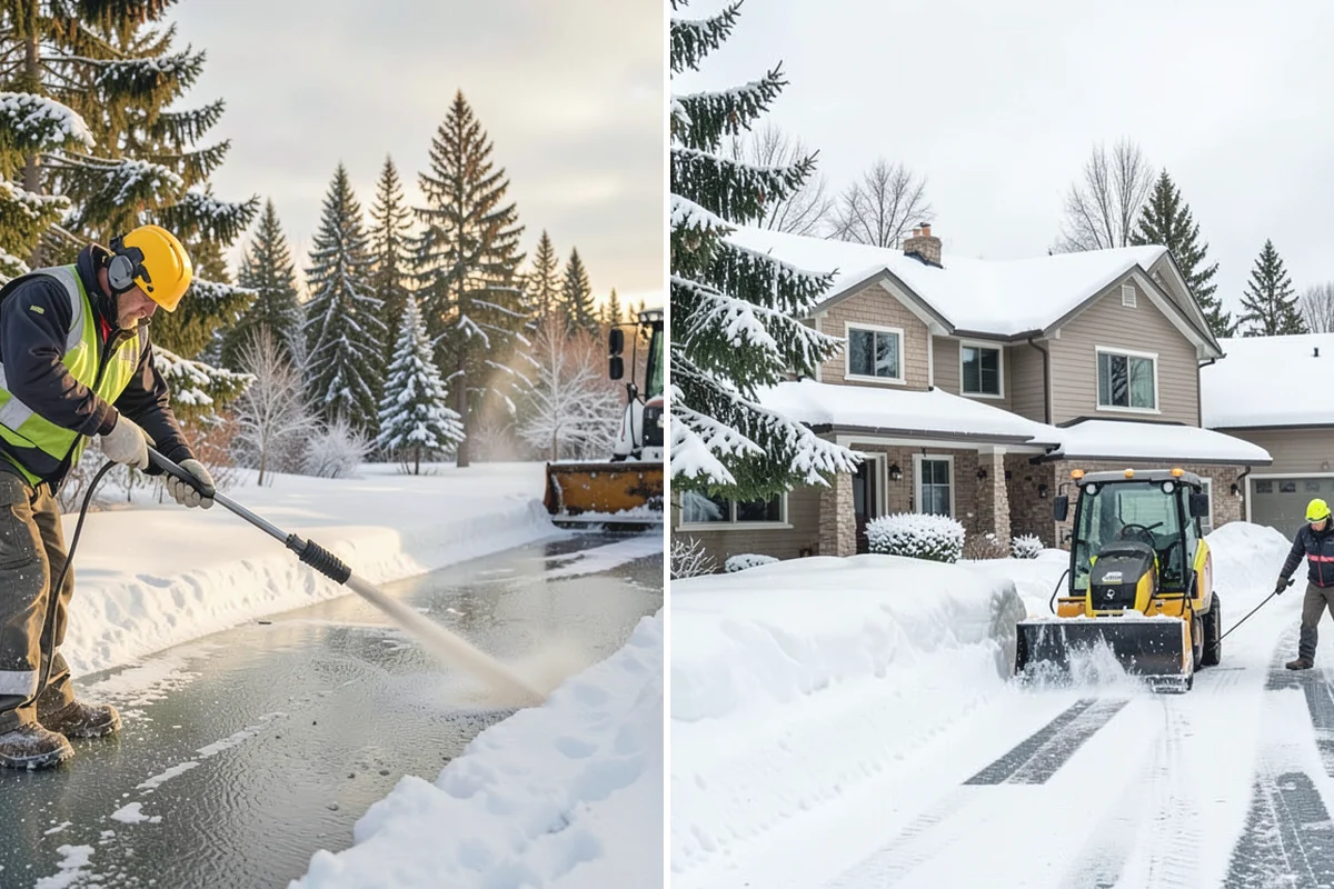 Police Station Snow Removal in Auburn, King County, WA - Identify patrol lots, sally ports, and public entrances