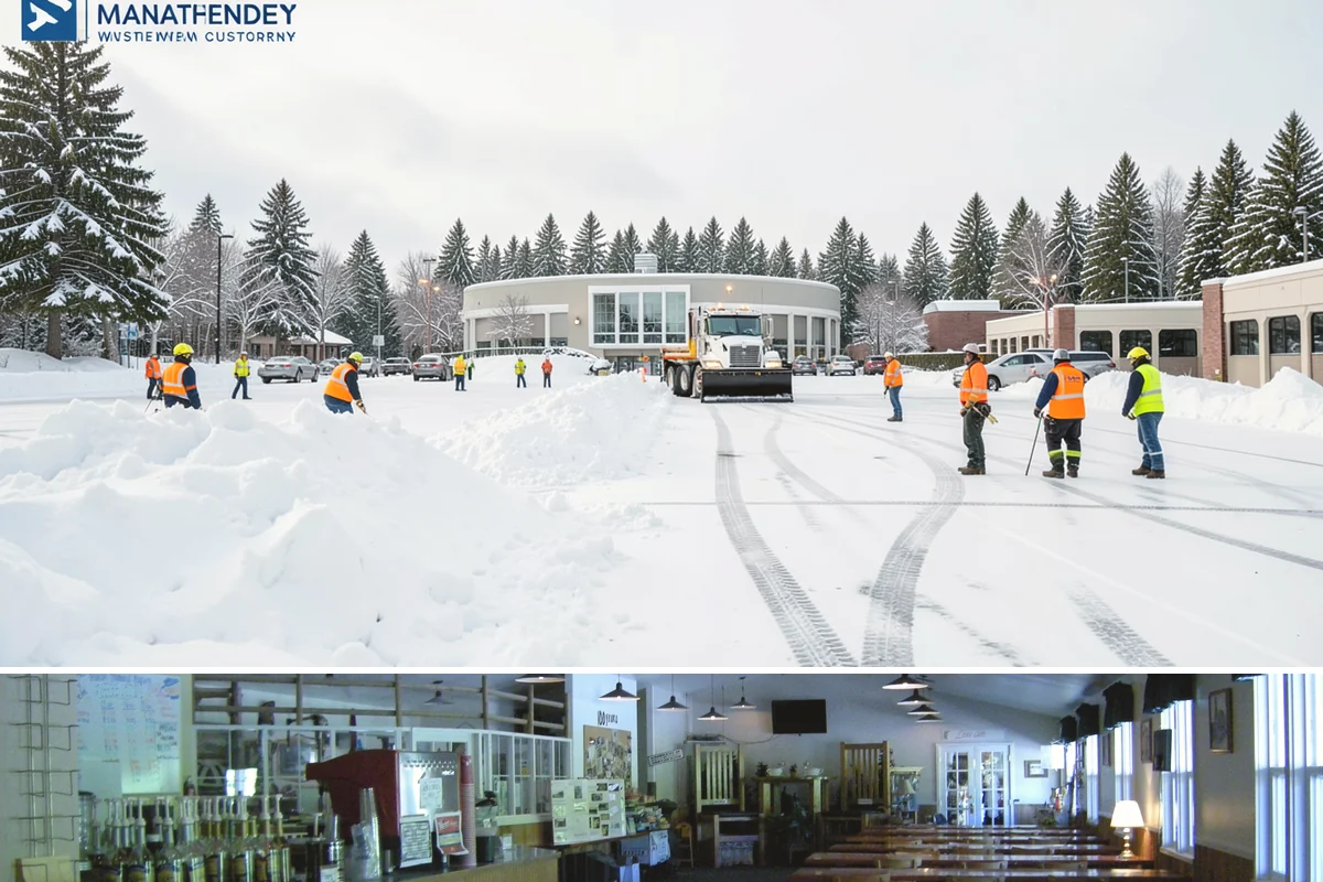 Police Station Snow Removal in Black Diamond, King County, WA - Stations require reliable coverage from late November through February during lowland freeze events.