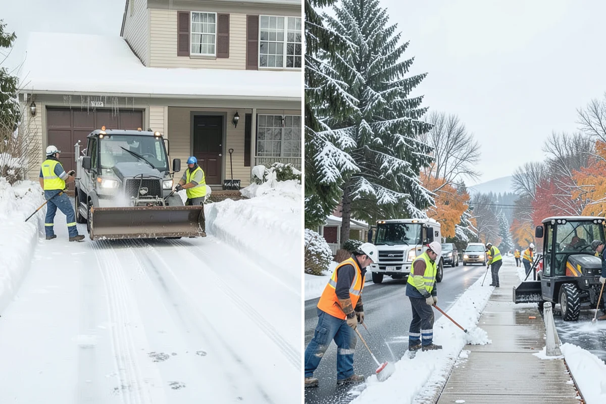Police Station Snow Removal in Bonney Lake, Pierce County, WA - Identify patrol lots, sally ports, and public entrances