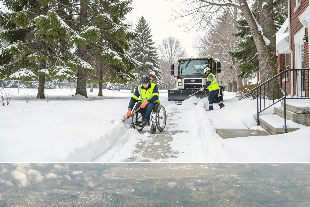Police Station Snow Removal in Burien, King County, WA - Stations require reliable coverage from late November through February during lowland freeze events.