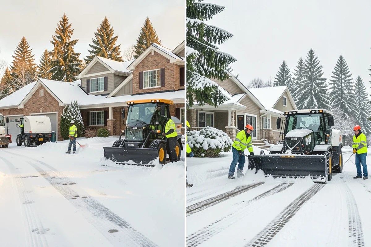 Police Station Snow Removal in Burlington, Skagit County, WA - Identify patrol lots, sally ports, and public entrances