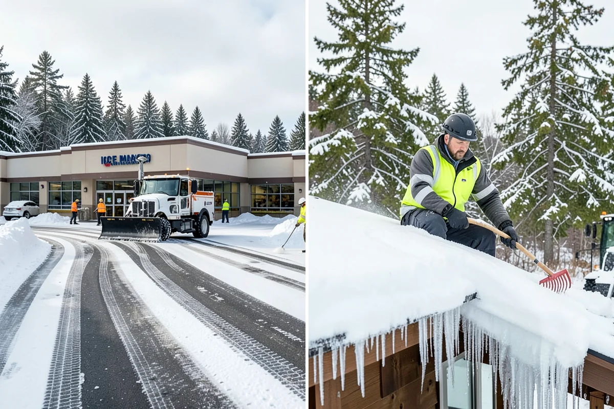 Police Station Snow Removal in Clyde Hill, King County, WA - Identify patrol lots, sally ports, and public entrances