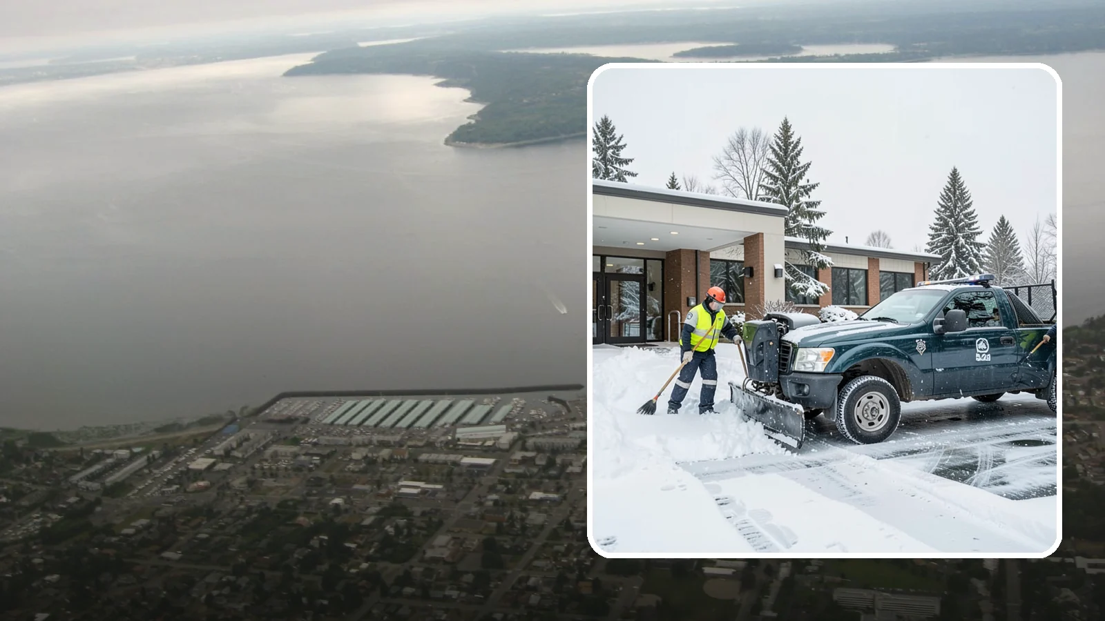 Police Station Snow Removal in Des Moines, King County, WA - We keep police station lots, sally ports, and secure entrances clear so patrol vehicles and personnel move without delay in any...