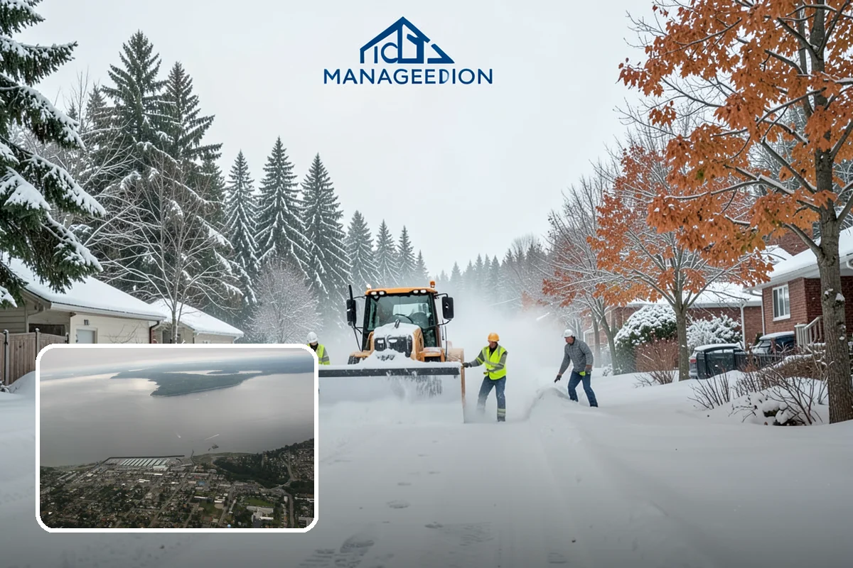 Police Station Snow Removal in Des Moines, King County, WA - Patrol and staff lots cleared around the clock