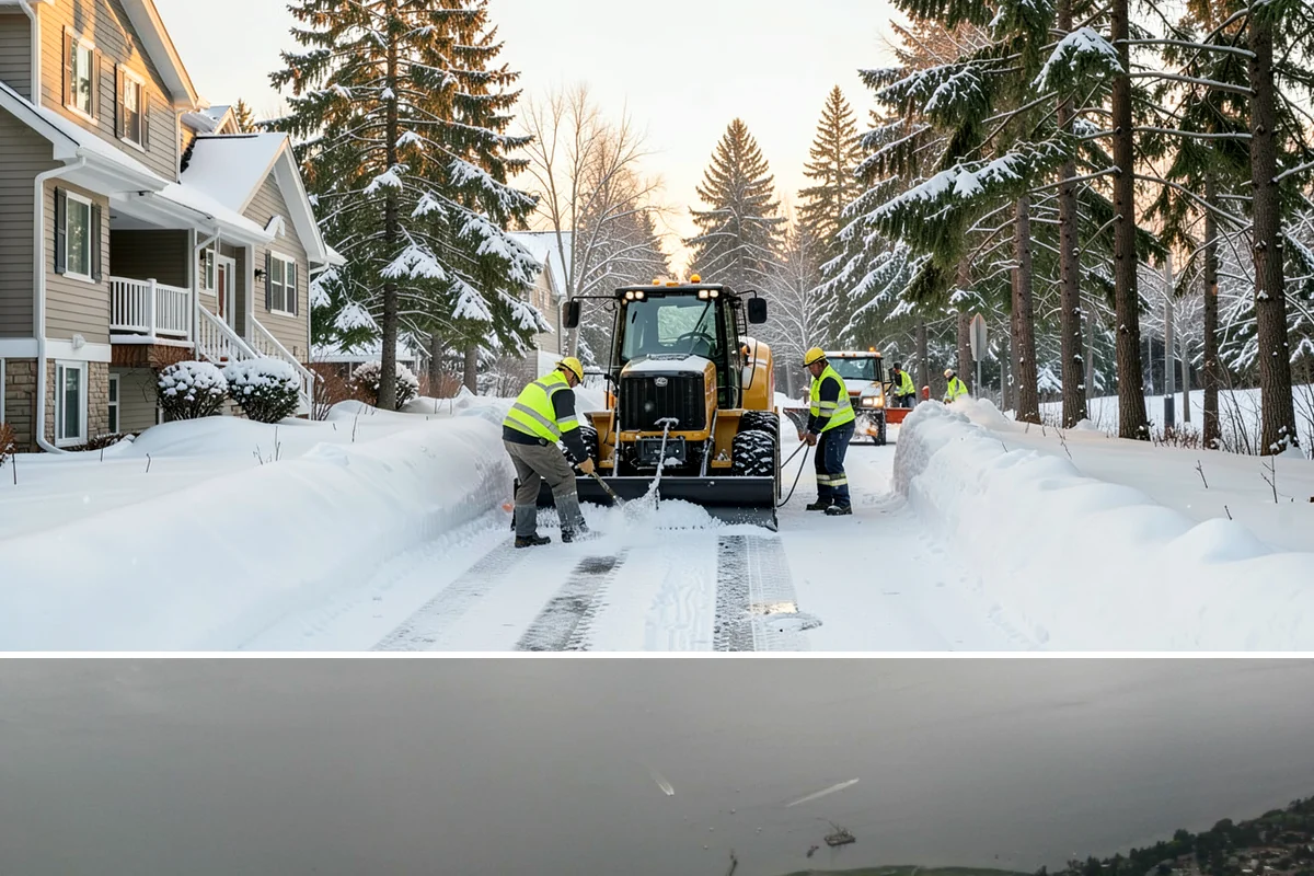 Police Station Snow Removal in Des Moines, King County, WA - Stations require reliable coverage from late November through February during lowland freeze events.