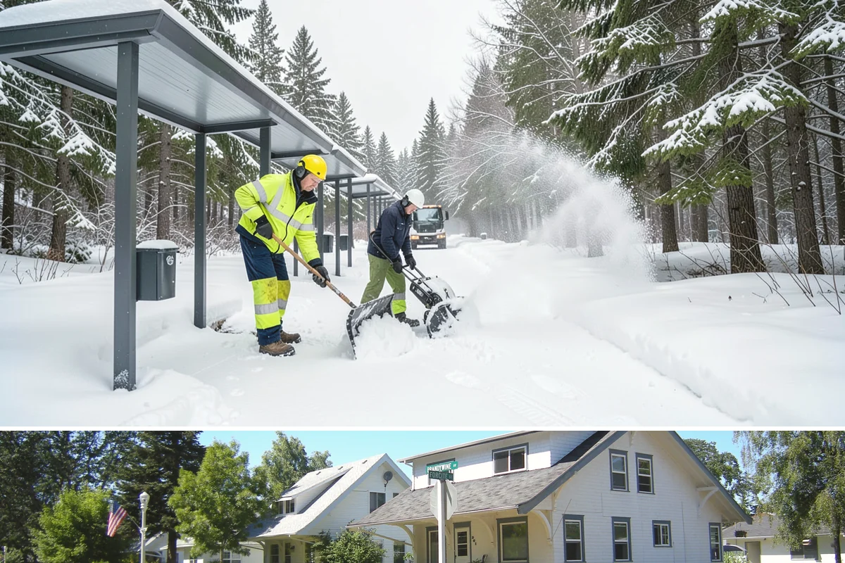 Police Station Snow Removal in DuPont, Pierce County, WA - Stations require reliable coverage from late November through February during lowland freeze events.