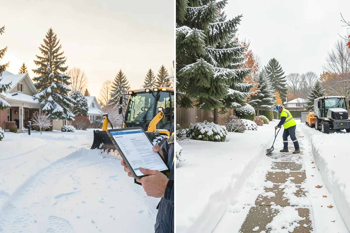 Police Station Snow Removal in Duvall, King County, WA - Identify patrol lots, sally ports, and public entrances
