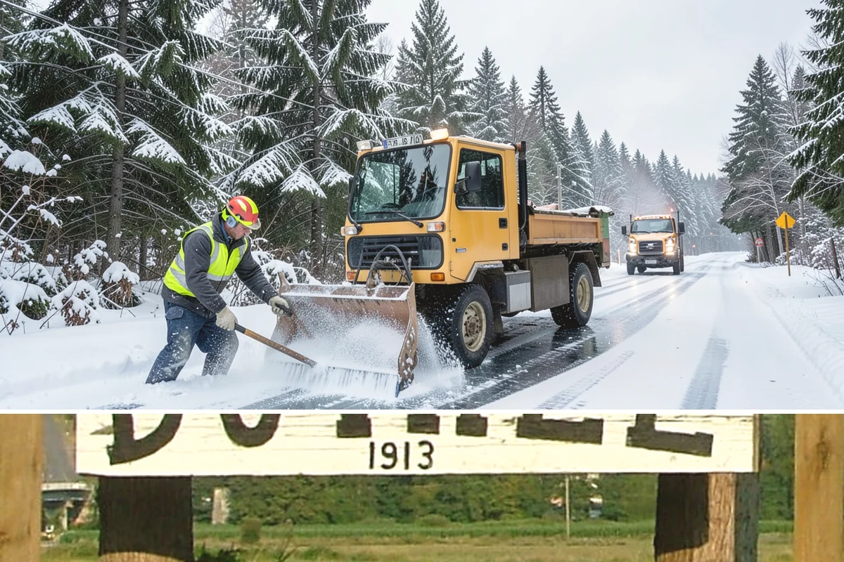 Police Station Snow Removal in Duvall, King County, WA - Stations require reliable coverage from late November through February during lowland freeze events.