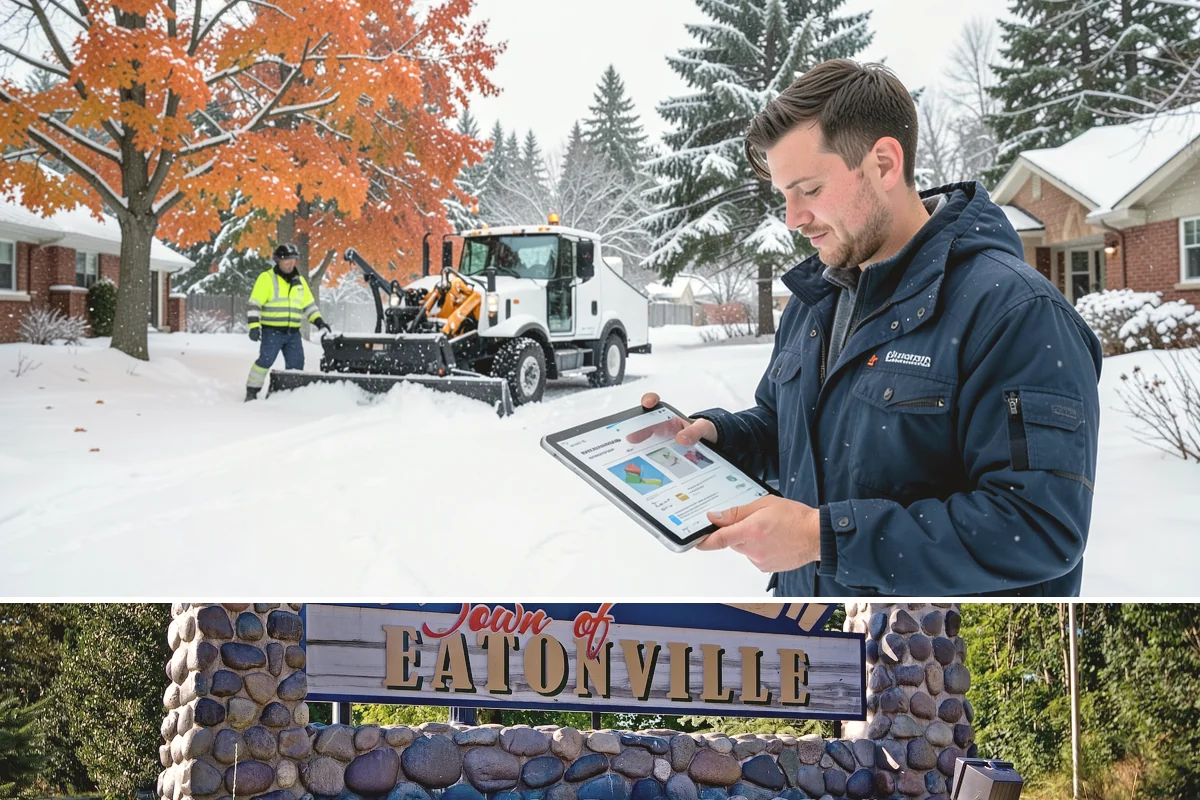 Police Station Snow Removal in Eatonville, Pierce County, WA - Stations require reliable coverage from late November through February during lowland freeze events.