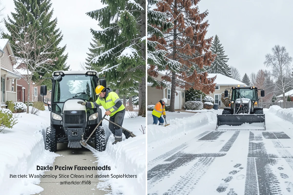 Police Station Snow Removal in Gold Bar, Snohomish County, WA - Identify patrol lots, sally ports, and public entrances