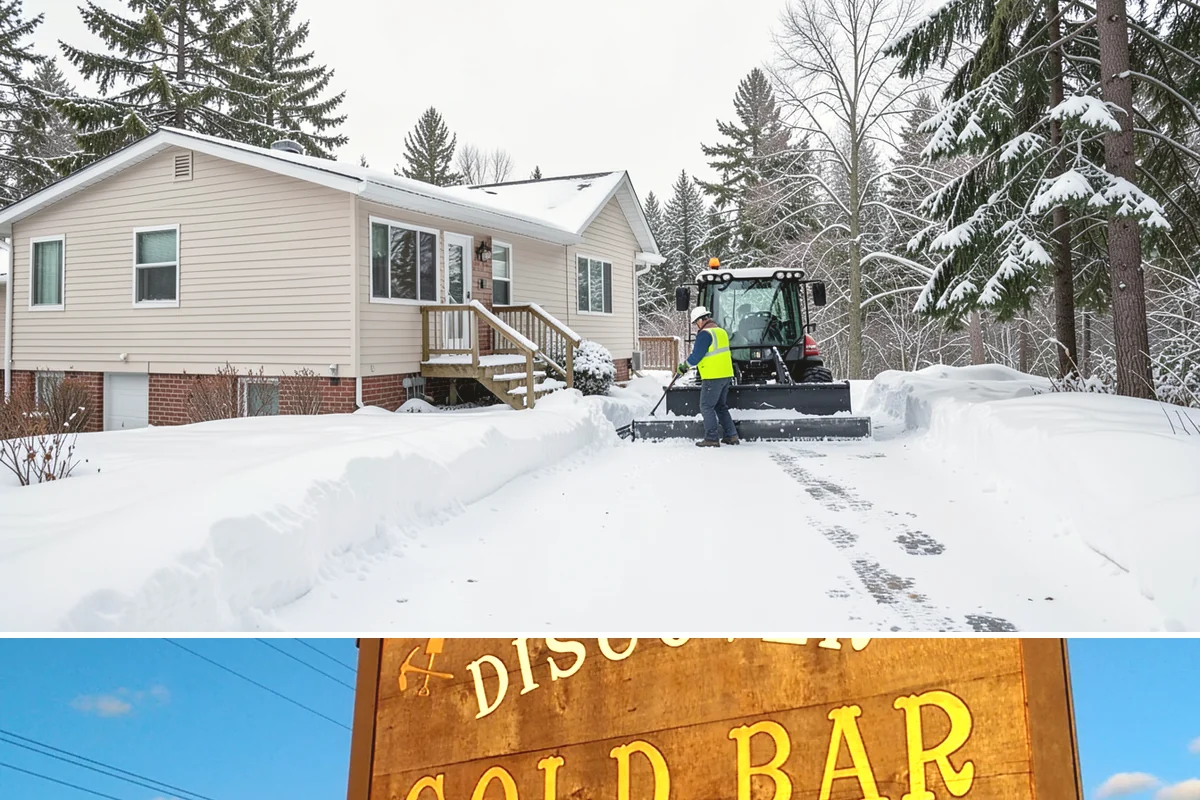 Police Station Snow Removal in Gold Bar, Snohomish County, WA - Stations require reliable coverage from late November through February during lowland freeze events.